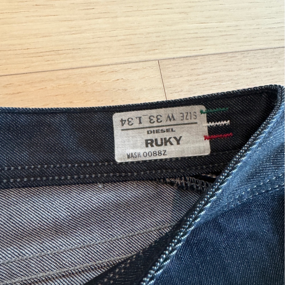 Diesel ruky dark blue jeans wash 0088Z W33 L34 - Picture 6 of 6